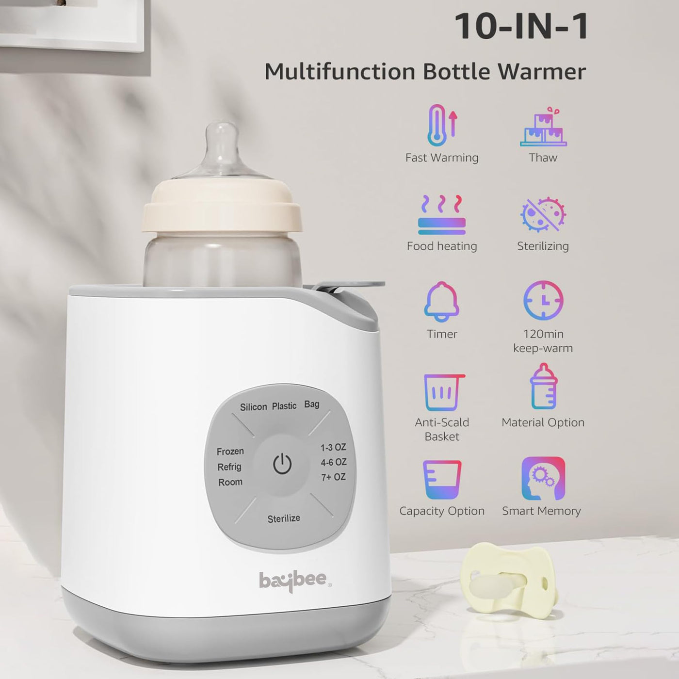 Get Baby Bottle Warmer Sterilizer Electric Baby Food, Water