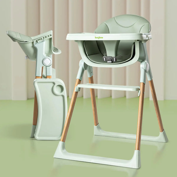 Baybee Foldable Baby High Chair for Kids with 3 Adjustable Tray