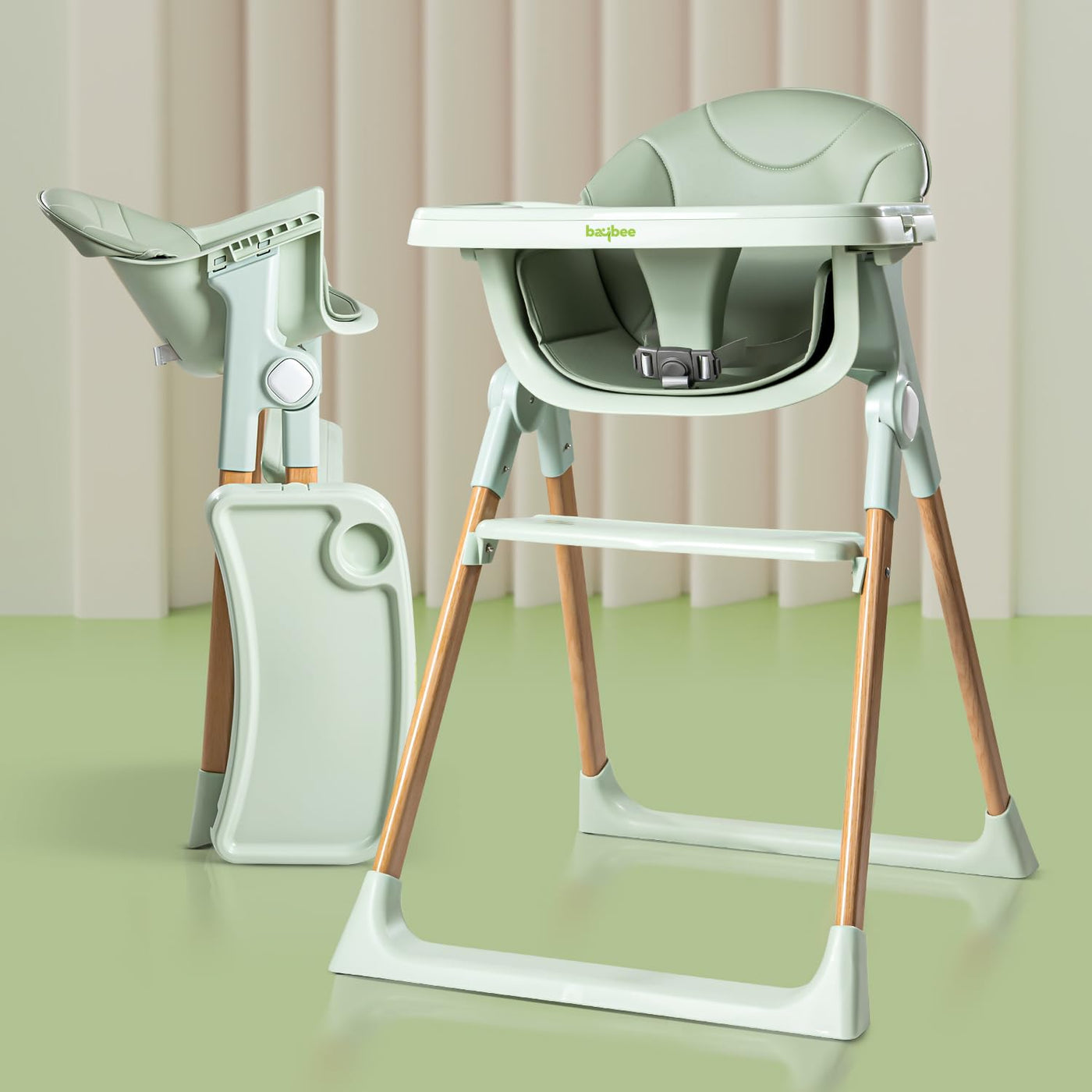 Baybee Foldable Baby High Chair for Kids with Adjustable Tray