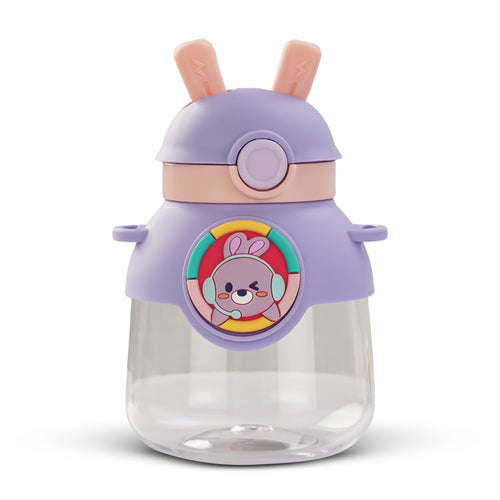 Baybee Bubbly Baby Sipper Water Bottle with Soft Silicone Straw and Adjustable Strap BAYBEE