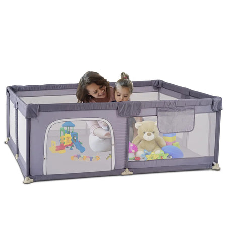 Baybee Playard Playpen for Kids with Safety Lock, Suction Cup &  Smart Folding BAYBEE