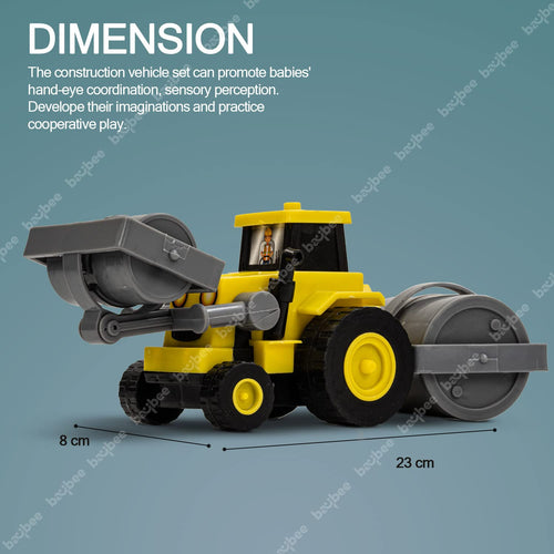 Baybee Road Roller Construction Toys For Kids, Engineer Construction Vehicle Toy BAYBEE
