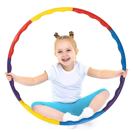 Baybee Detachable Hula Hoop for Kids Adults, Fitness Hoola Hoop Rings for Kids with 8 Interlockable Piece BAYBEE