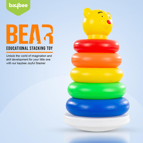 Plastic Teddy Stacking & Sorting Rings Toys Baybee