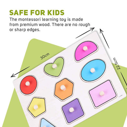 BAYBEE Wooden Puzzle for 24 to 48 Months, Multicolour BAYBEE