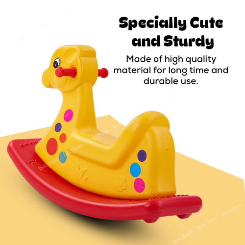 BAYBEE Boy's and Girl's Baby Plastic Horse Ride Rocking Chair Baybee India