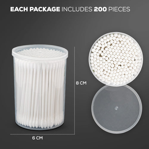 Baybee 600 Pcs Baby Cotton Swab Ear Buds Cleaner, Safe & Hygienic for Babies - Pack of 3 BAYBEE