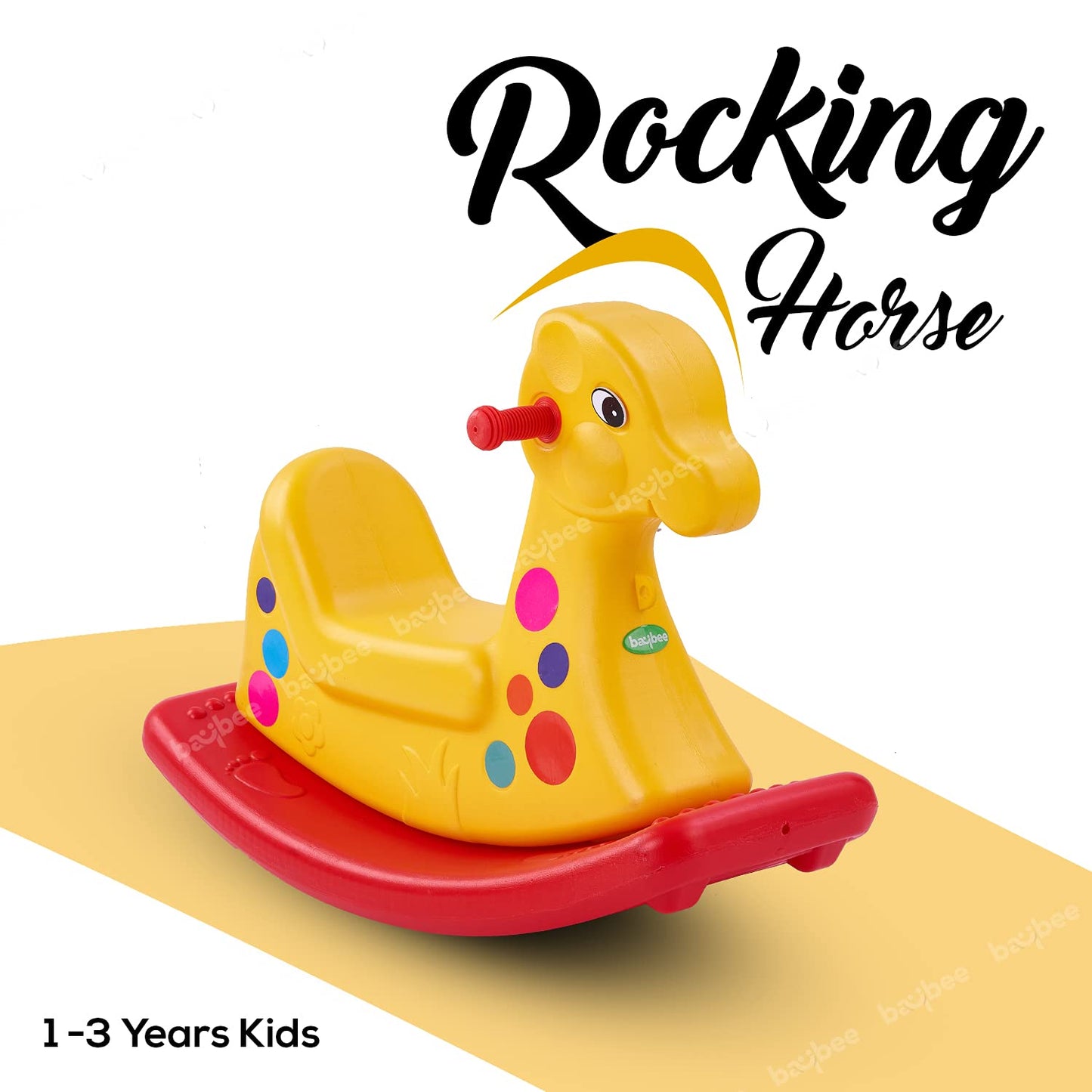 BAYBEE Boy's and Girl's Baby Plastic Horse Ride Rocking Chair