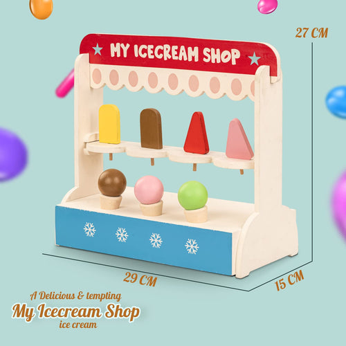 Baybee Wooden Ice Cream Shop pretend play toys for Kids. Baybee India