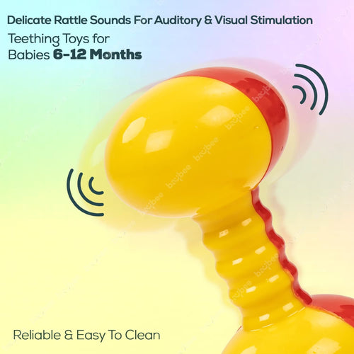 Baybee 5 Pcs Baby Rattles Teether Toys Set for Babies BAYBEE