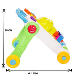 BAYBEE 2 in 1 Sit-to-Stand Learning Push and Pull Activity Walker for Baby, 1 Year BAYBEE