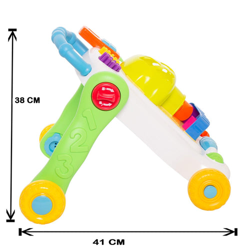 BAYBEE 2 in 1 Sit-to-Stand Learning Push and Pull Activity Walker for Baby, 1 Year BAYBEE