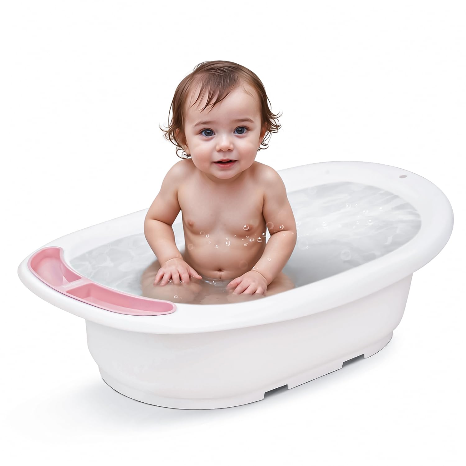 Baybee Lincey Kids Bath Tub for Baby with Anti Skid Base with Soap Tray & Drain Plug