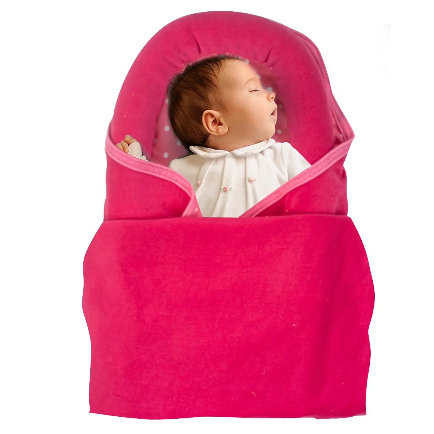 BAYBEE Cotton Baby Snuggle Pod Swaddle Wrap for Newborn with U Shape R ...