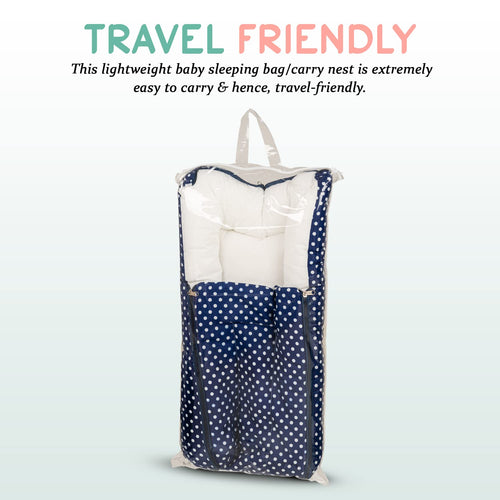 BAYBEE 3 in 1 Baby's Cotton Bed Cum Carry Bed, Printed Baby Sleeping Bag-Baby Bed BAYBEE