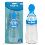 Baybee Silicone Food Squeeze Feeder Anti-Colic & BPA Free with Spoon for Infants Baybee India