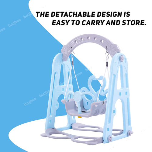 BAYBEE Comes and Goes Plastic Single Seater Folding Jhula Swing Chair Ideal Plain Adjustable Hanging Hammock Suitable for Indoor  and Outdoor BAYBEE