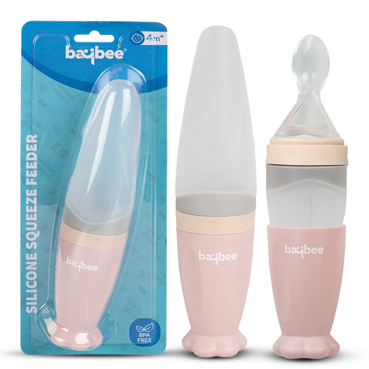 Baybee Silicone Food Feeder for Baby with Anti-Colic & BPA Free for Infants