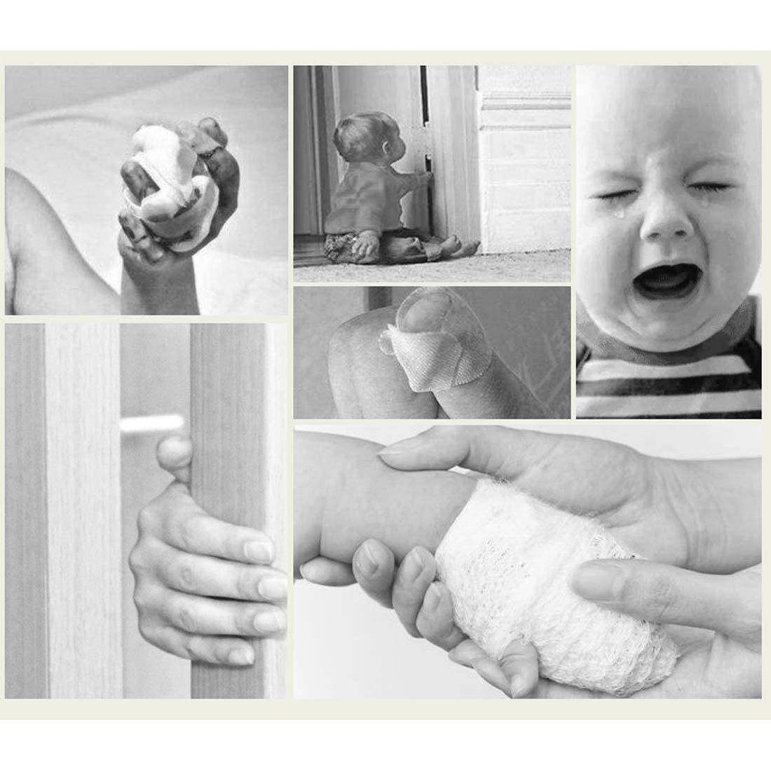 Baybee Baby Safety Products Door Stopper for Child Proofing Kids Protector Gate Lock for Babies (Pack of 4)
