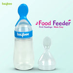 Baybee Silicone Food Squeeze Feeder Anti-Colic & BPA Free with Spoon for Infants Baybee India