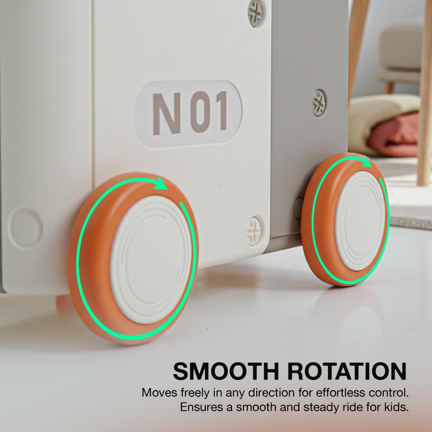 Baybee 4-in-1 Baby Walker & Kids Ride-On Smooth-Rotation Wheels Baybee India