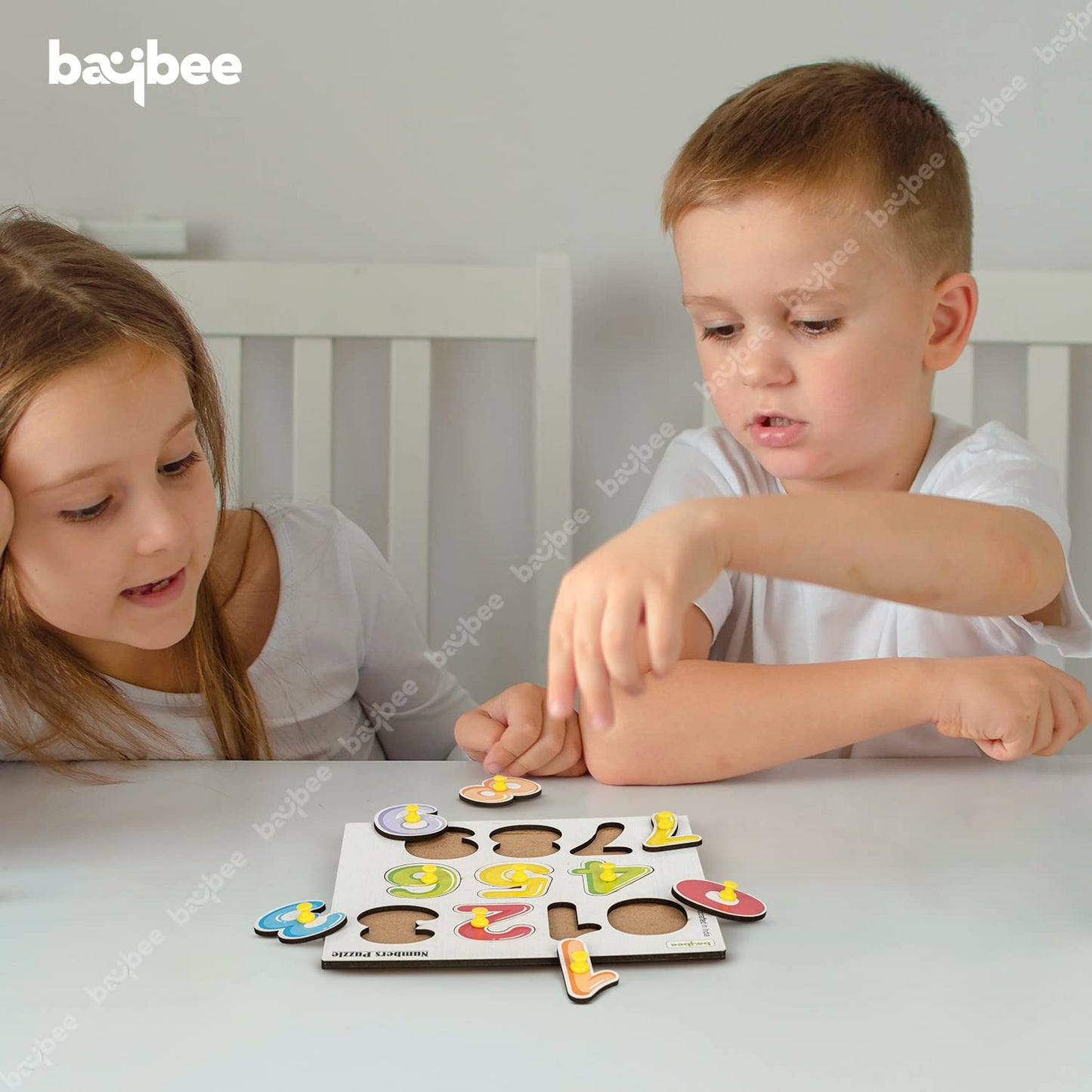 Baybee Wooden Numbers Puzzles Game for Kids Toys 0-9 Number Peg Brain Games Puzzle for Kids BAYBEE