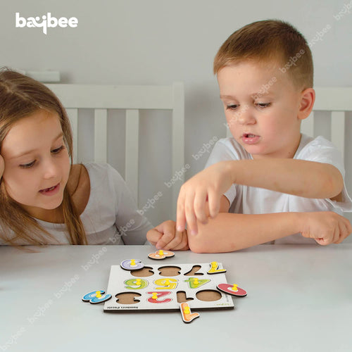 Baybee Wooden Numbers Puzzles Game for Kids Toys 0-9 Number Peg Brain Games Puzzle for Kids BAYBEE