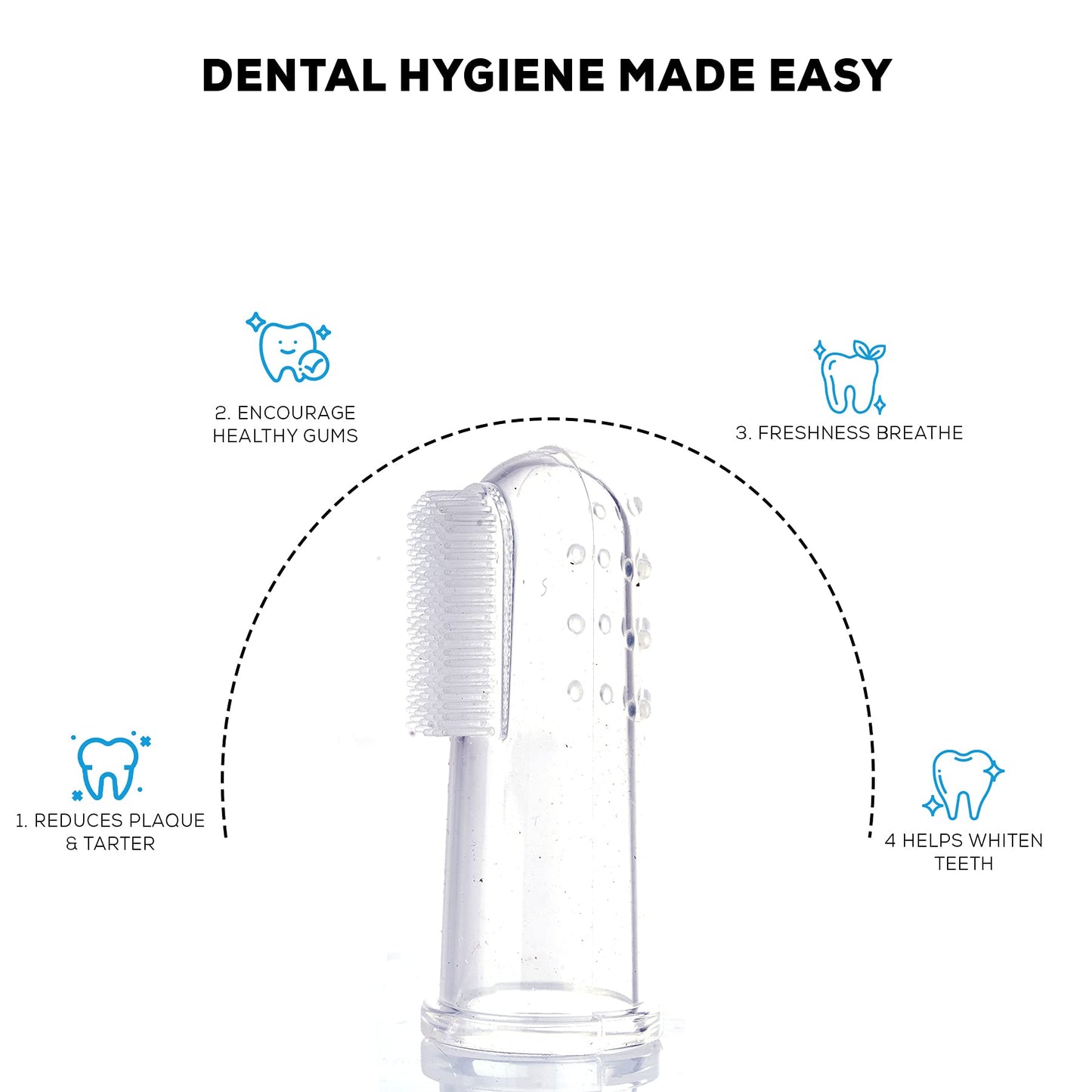 Baybee Silicone Baby Finger Toothbrush, Food Grade Silicon Kids Toothbrush (Pack of 2) BAYBEE