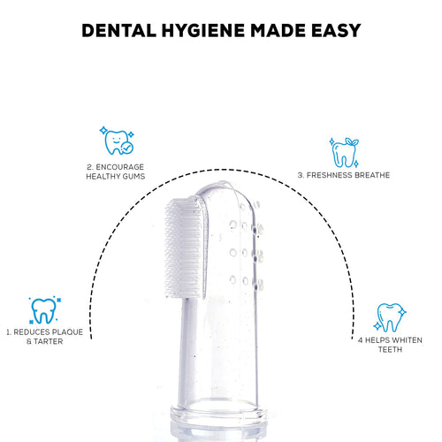 Baybee Silicone Baby Finger Toothbrush, Food Grade Silicon Kids Toothbrush (Pack of 2) BAYBEE