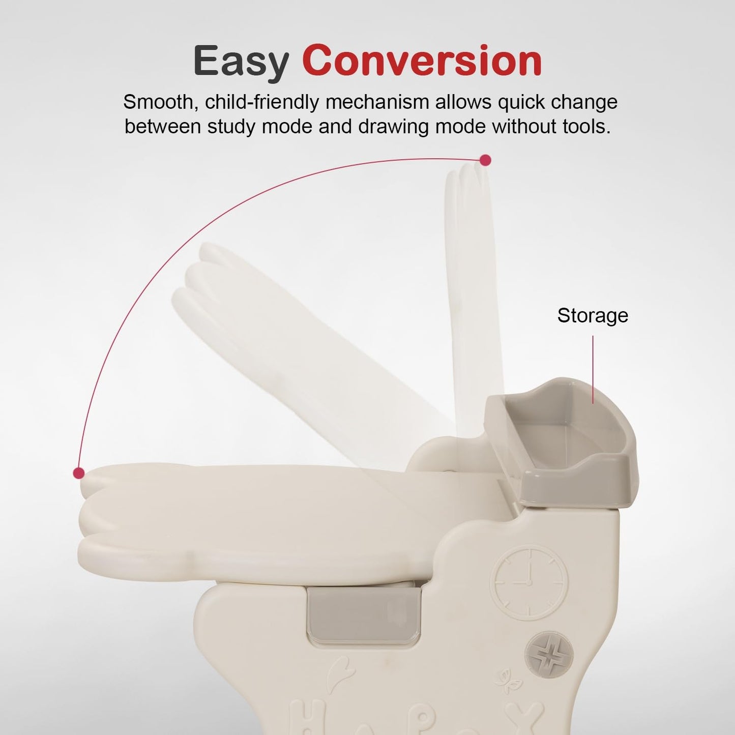 Baybee 2-in-1 Convertible Drawing & Writing Table for Kids Study Table with Whiteboard BAYBEE