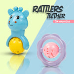 Baybee 7 Pcs Baby Rattles Toys Set for Babies, Non-Toxic Rattle Teether Set BAYBEE
