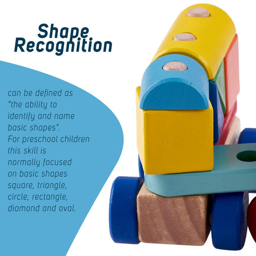 Baybee Wooden Push N Pull Train with Shape & Colour Sorter Wooden Toys for Kids BAYBEE