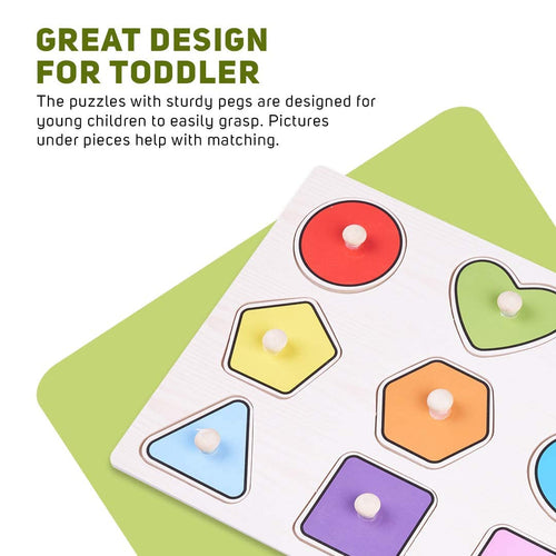 BAYBEE Wooden Puzzle for 24 to 48 Months, Multicolour BAYBEE