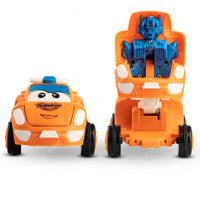 BAYBEE 2 in 1 Transformer Robot Car Toys for Kids with 360° Rotation