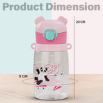 Baybee Bamboo Sipper Water Bottle with Straw for Kids Leak Proof (550ml) BAYBEE