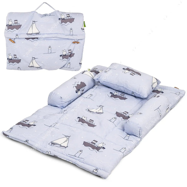Baybee Thick New Born Baby Bedding Mattress with 2 Side Bolster & Head Pillow