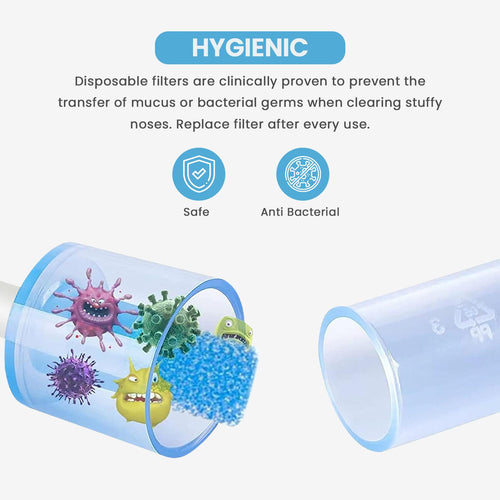 Baybee Baby Nose Cleaner for New Born Babies Kids with 0+4 Replacement Hygiene Filters BAYBEE