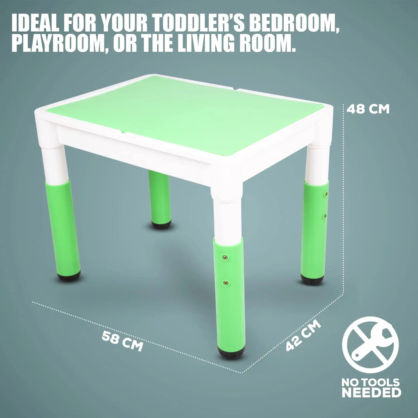 BAYBEE 2 in 1 Multi-Purpose Study Table for Kids, Writing & Block Fixi ...