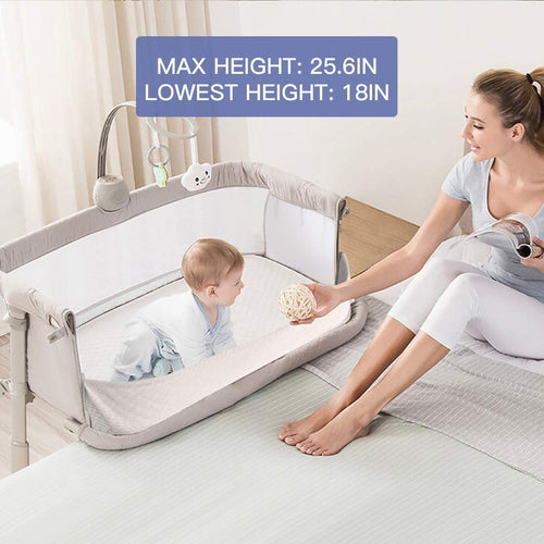 BAYBEE Cradella Cradle for Baby Cot with Adjustable Height, Portable & Mosquito Net BAYBEE