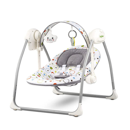 Baybee Elora Automatic Electric Baby Swing Cradle with 3 Point Safety Belt & Removable Baby Toys BAYBEE