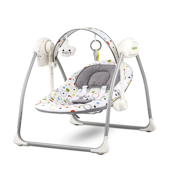 Baybee Elora Automatic Electric Baby Swing Cradle with 3 Point Safety Belt & Removable Baby Toys