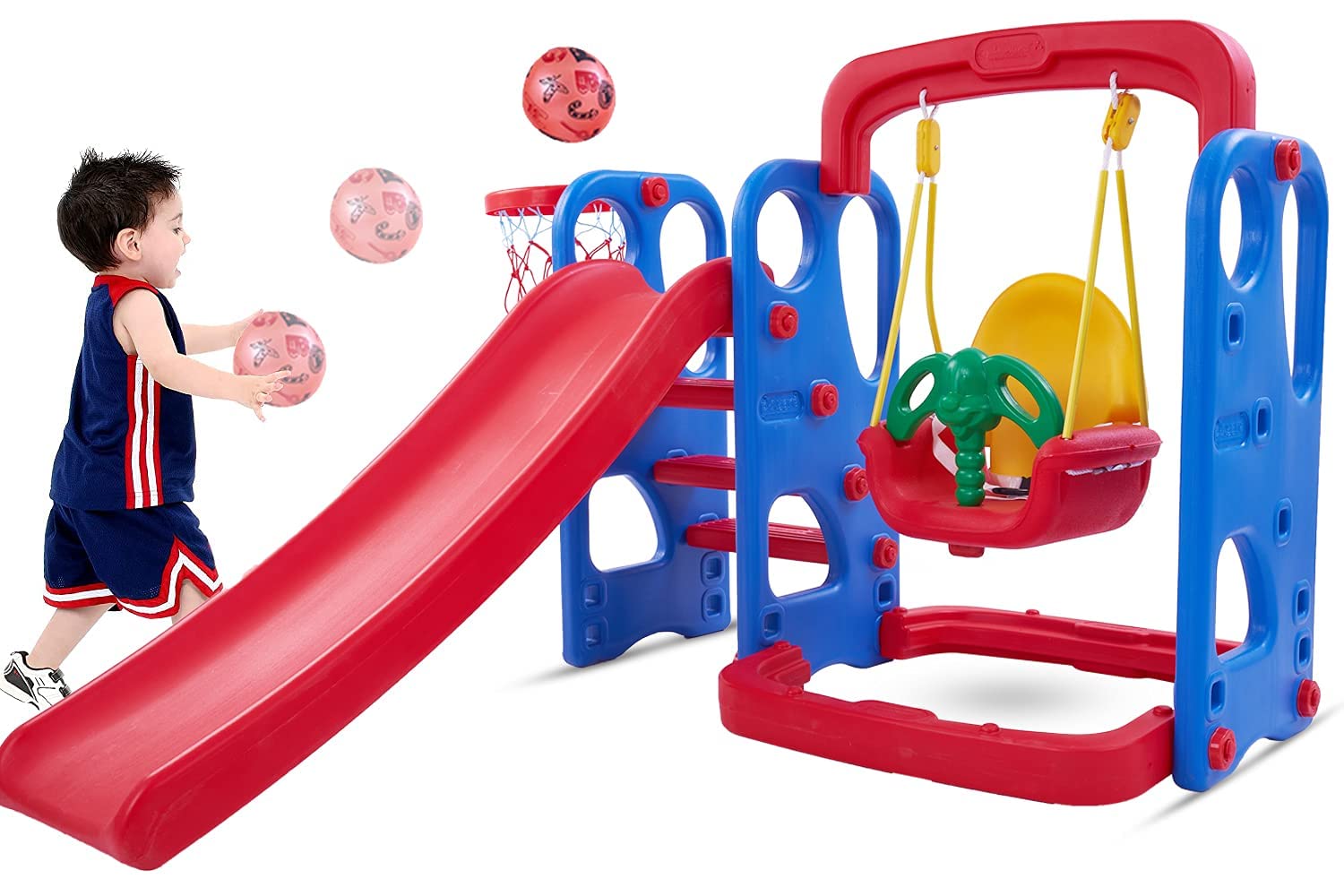 Plastic slide sale with swing