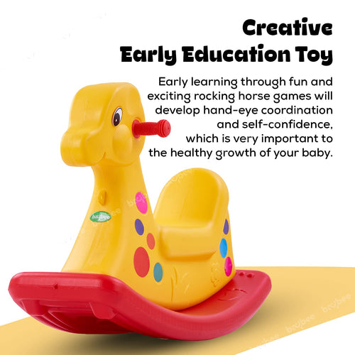BAYBEE Boy's and Girl's Baby Plastic Horse Ride Rocking Chair Baybee India