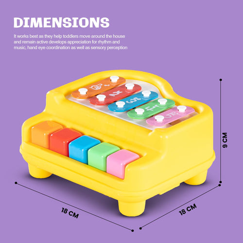 Baybee 2 in 1 Baby Piano Xylophone Musical Toys for Kids with 5 Keys BAYBEE