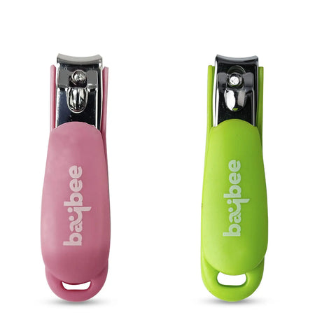 Baybee Baby Nail Clipper, Safety Nail Cutter for New Born Babies - Pack of 2 BAYBEE