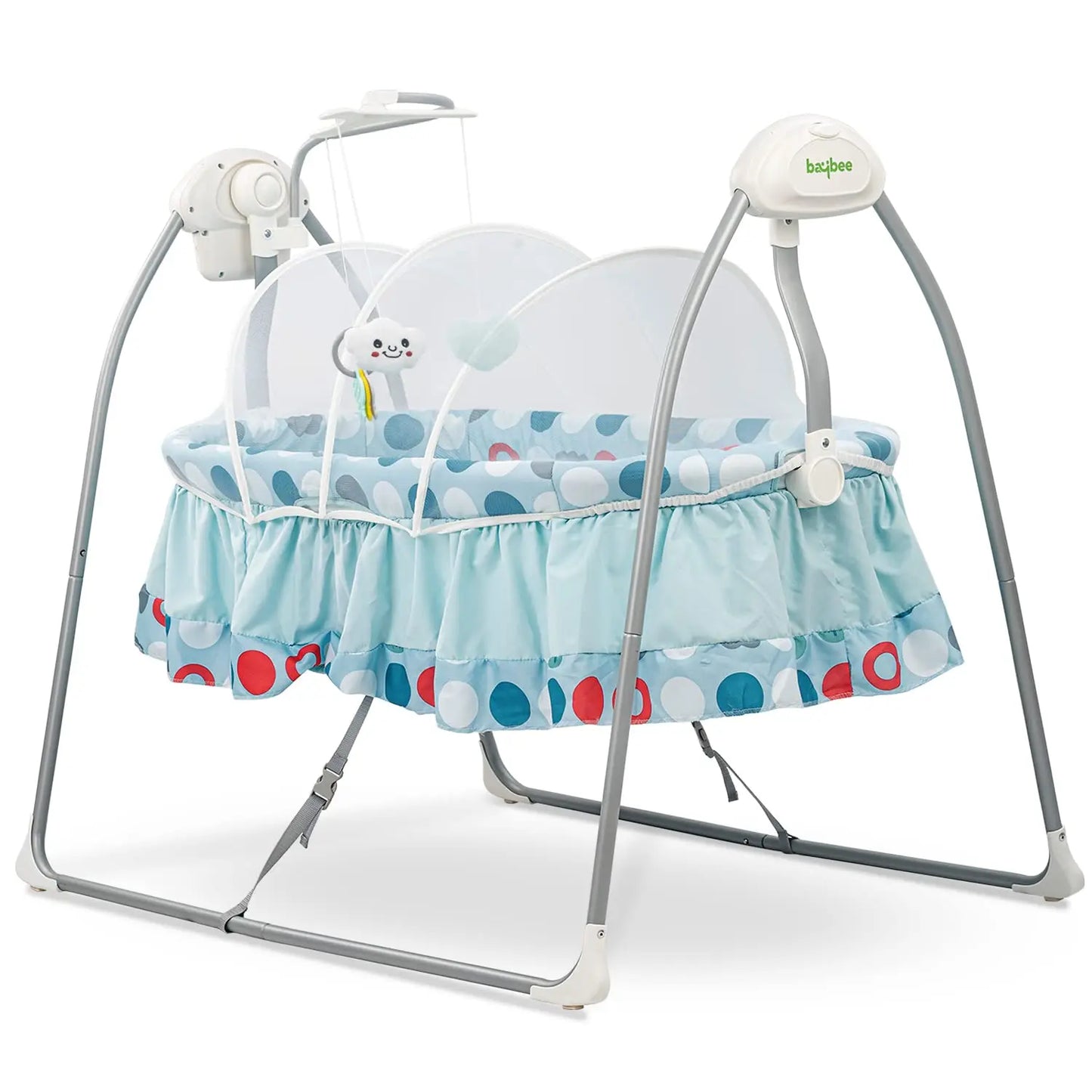 Buy Electric Cradle for Baby with Mosquito Net Remote Auto Swing