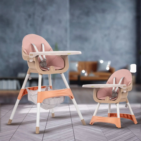 Baybee 2 in 1 Manta High Chair for kids with Adjustable Height, Safety Belt and Cushion