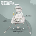 Baybee Strola Automatic Electric Baby Swing Cradle with Adjustable Swing Speed, Soothing Vibrations, Music & Safety Belt BAYBEE