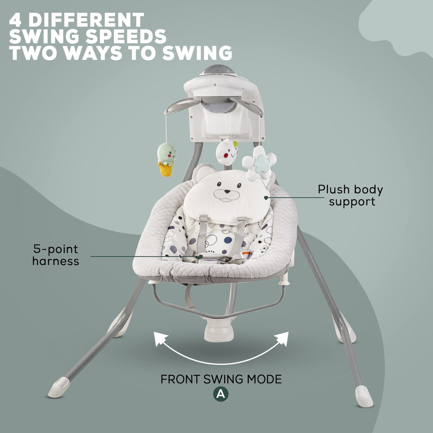 Baybee Strola Automatic Electric Baby Swing Cradle – Baybee India