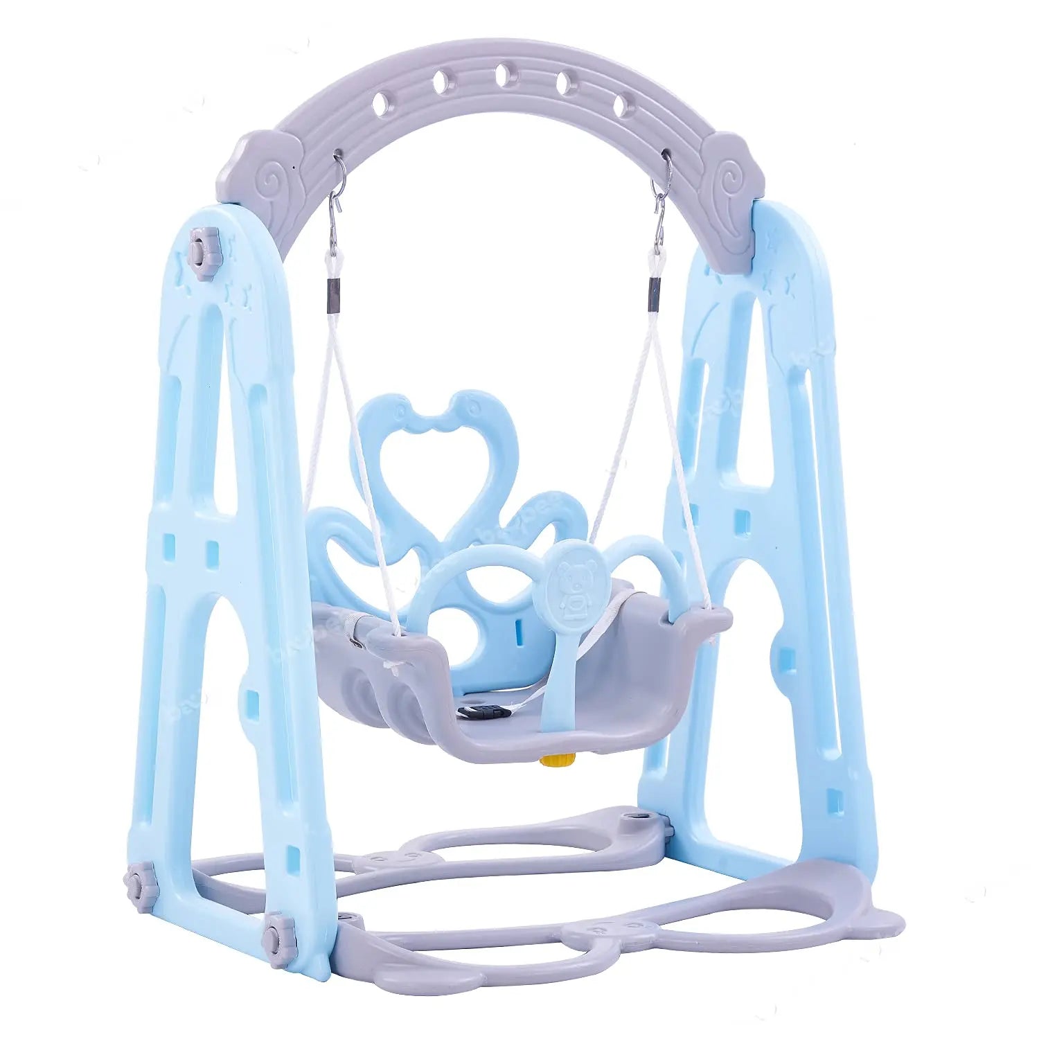 BAYBEE Comes and Goes Plastic Single Seater Folding Jhula Swing Chair Ideal Plain Adjustable Hanging Hammock Suitable for Indoor  and Outdoor